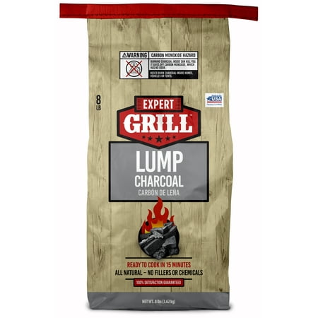 Expert Grill All-Natural Lump Charcoal New Bag, 8 lbs.