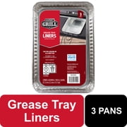 Expert Grill Aluminum Grease Liner Pan (3 Pack)