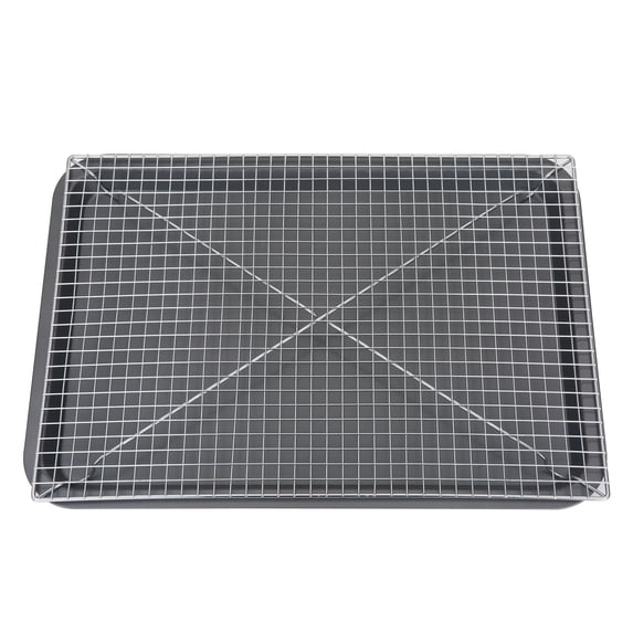 Expert Grill Carbon Steel Jerky Roasting Rack and Drip Pan Set