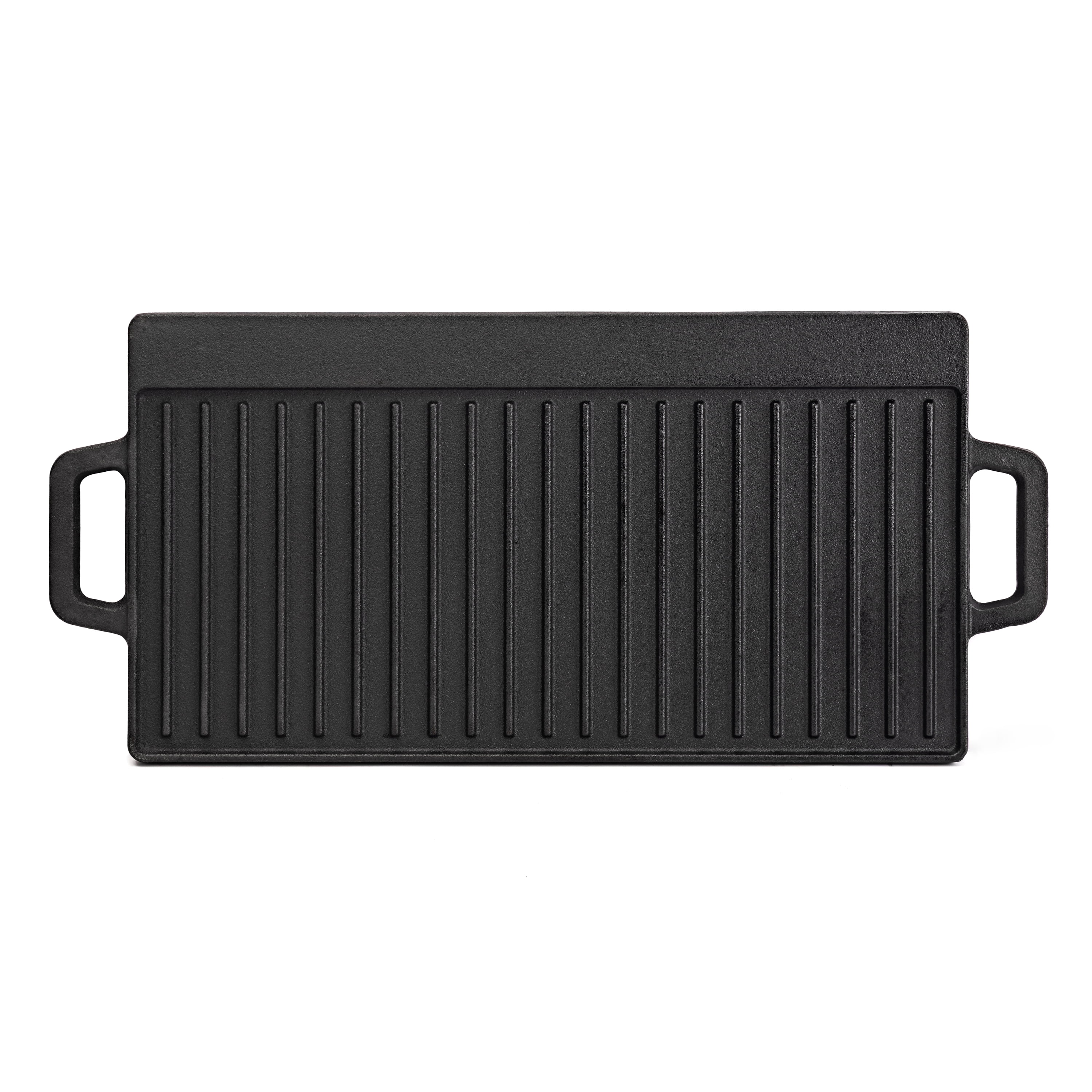 Expert Grill Deluxe Cast Iron Reversible Grill Griddle Plate, Black,Hand Wash