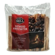 Expert Grill Fatwood Firestarter 3lb Poly Bag, No Chemicals or Additives, Salvaged Wood & Fiber