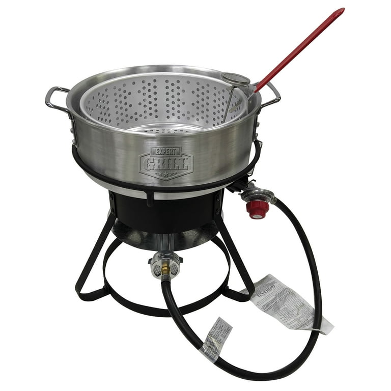 Expert Grill 10 Quart Aluminum Propane gas Fish Fryer 