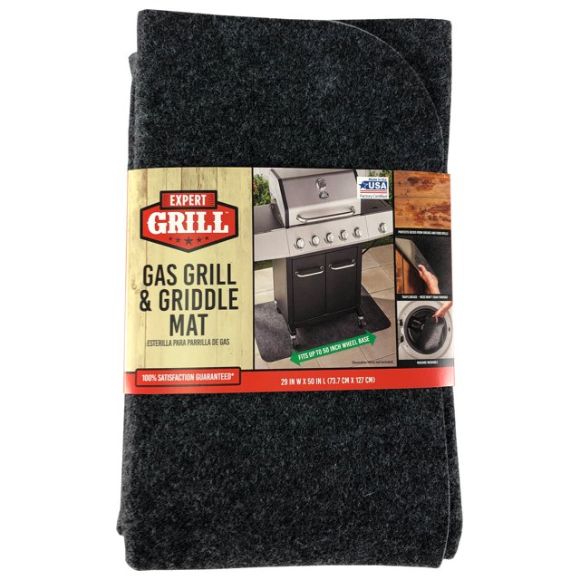 Expert Grill Gas Grill Mat, Griddle Mat; Large 50" x 29" Composite