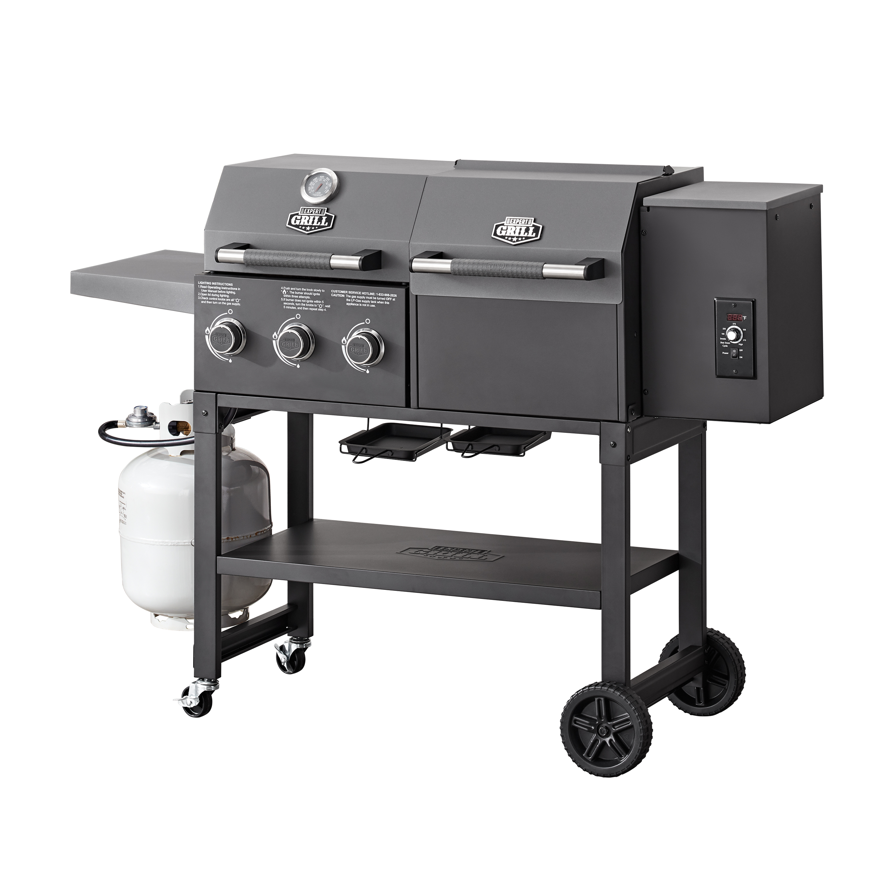 Expert Grill Gas Grill and Pellet Grill Combo - image 1 of 9