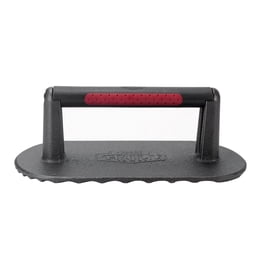 Vivicreate Cast Iron Bacon Press With Wooden Handle - Grill Press For Stovetop & Griddle