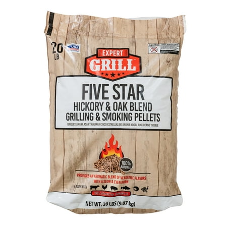 Expert Grill Hickory and Oak Smoking Pellets, 20 lbs
