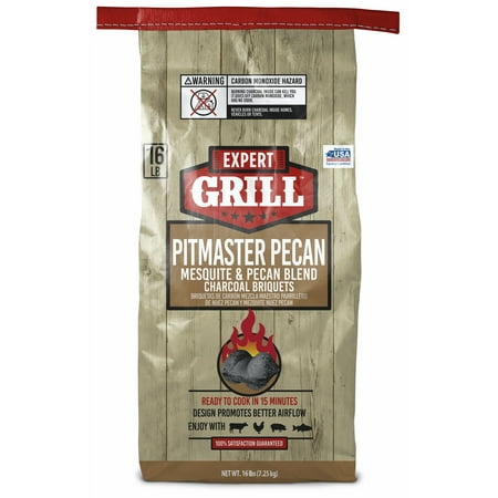 Expert Grill Pitmaster Mesquite and Pecan Blend Charcoal Briquets, 16 lb