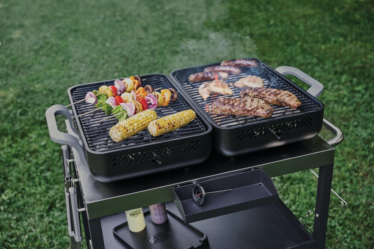 Expert Grill Portable Charcoal Grill & Smoker