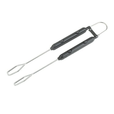 Expert Grill Stainless Steel Locking Barbecue Tongs with Black Detachable Handle