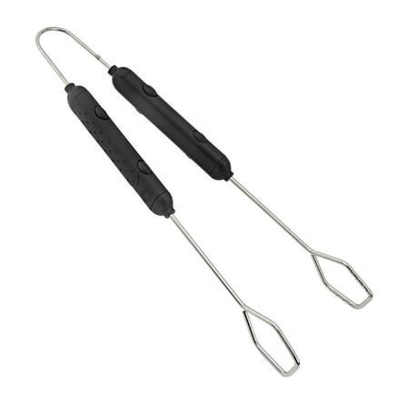 Expert Grill Stainless Steel Locking Barbecue Tongs with Black Detachable Handle