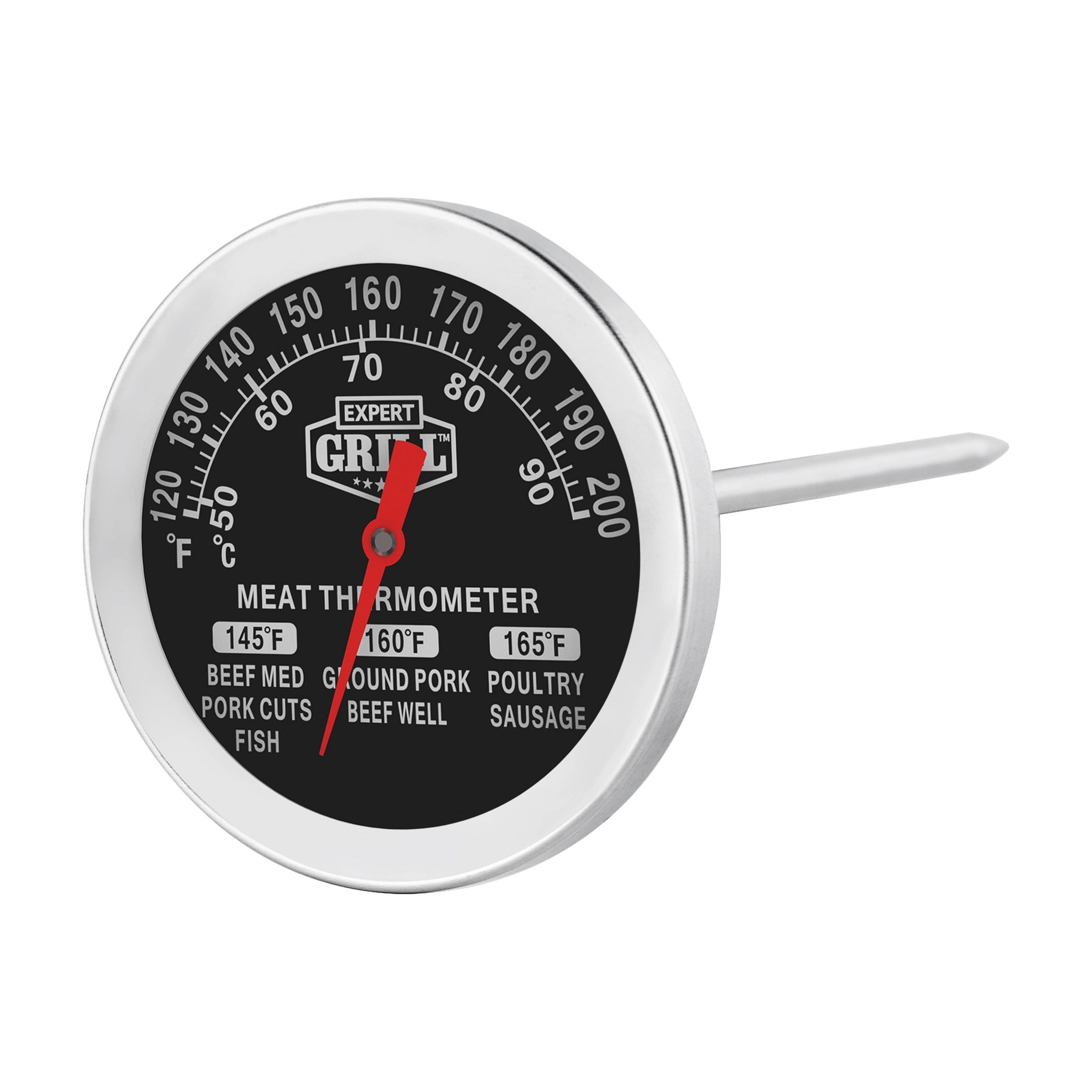 Expert Grill Stainless Steel Meat Thermometer  with Dial ,0.09lbs
