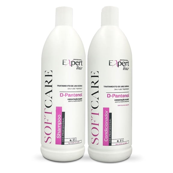 Expert Hair Soft Care Biotin Shampoo and Conditioner - Daily Routine Shampoo For Scalp Health, CLINICALLY TESTED Proven Results Products For Women & Men, Natural Routine, Color Safe 2x 33.81 fl.oz