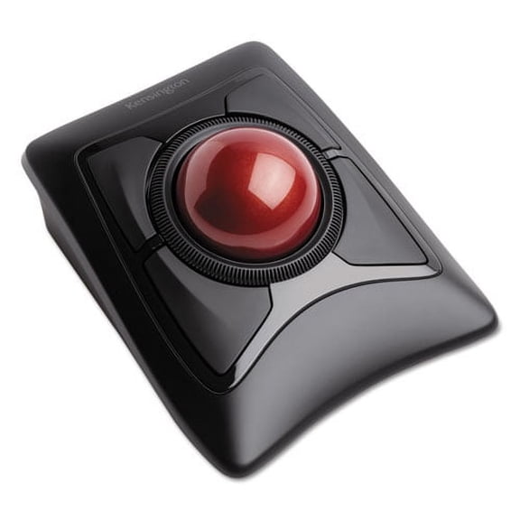 Expert Mouse Wireless Trackball, 2.4 Ghz Frequency/30 Ft Wireless Range, Left/right Hand Use, Black | Bundle of 2