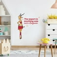 thumbnail image 1 of Expert Zootopia Gazelle Life Quote Cartoon Quotes Decors Wall Sticker Art Design Decal for Girls Boys Kids Room Bedroom Nursery Kindergarten Home Decor Stickers Wall Art Vinyl Decoration (30x27 inch), 1 of 2