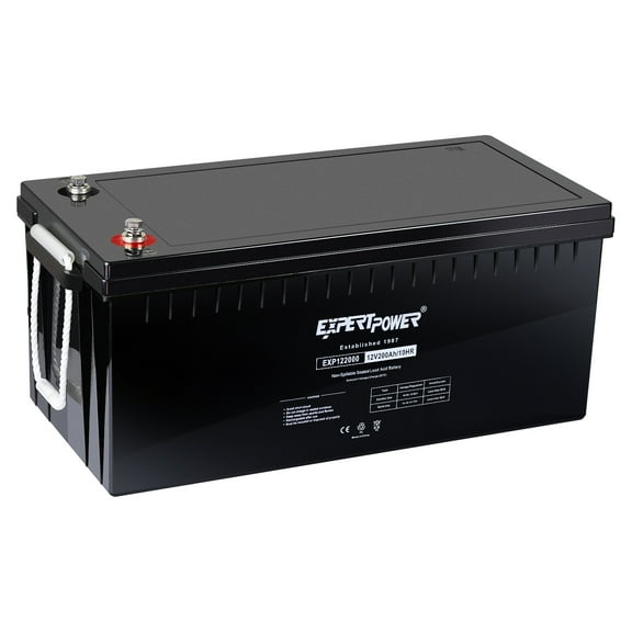 ExpertPower (12V 200Ah) Sealed Lead Acid AGM Battery for Solar Wind Power