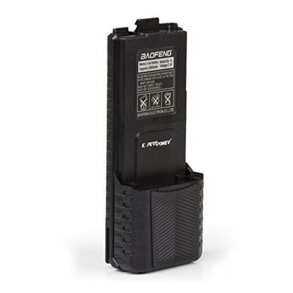 ExpertPower Baofeng UV-5R Extended True Capacity Battery (Model: BL-5L, 3800 mAh, Black)