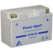 ExpertPower ET9B-BS 12v8ah YT9B-BS Replacment Sealed Maintenace Free 12V High Performance Powersport Motorcycle Battery