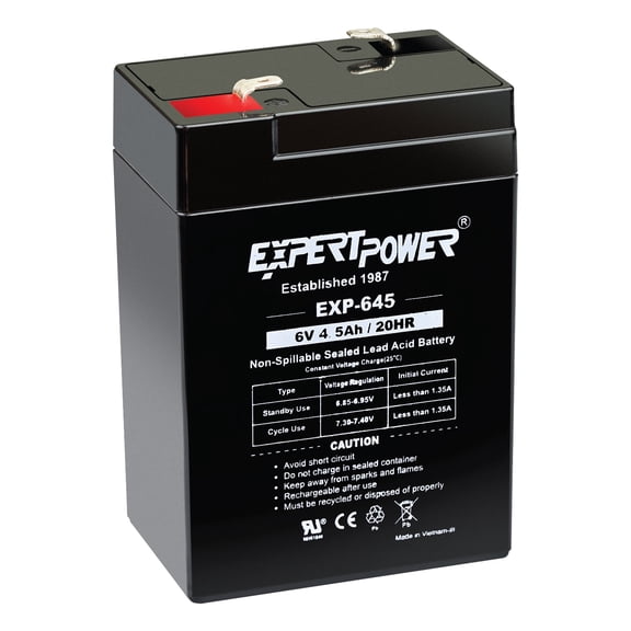 ExpertPower EXP645 6V 4.5 Amp Rechargeable Battery