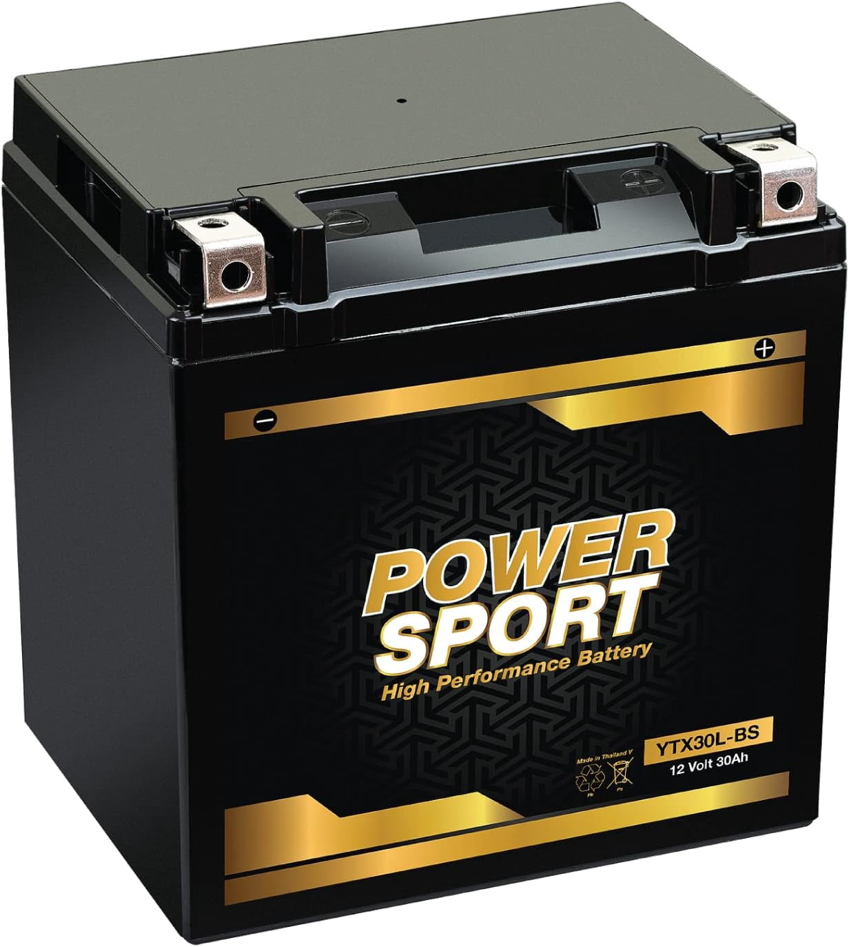ExpertPower YTX30L-BS 12V 30Ah 300 CCA AGM Powersport Battery for Motorcycle, Jet Ski, Snowmobile