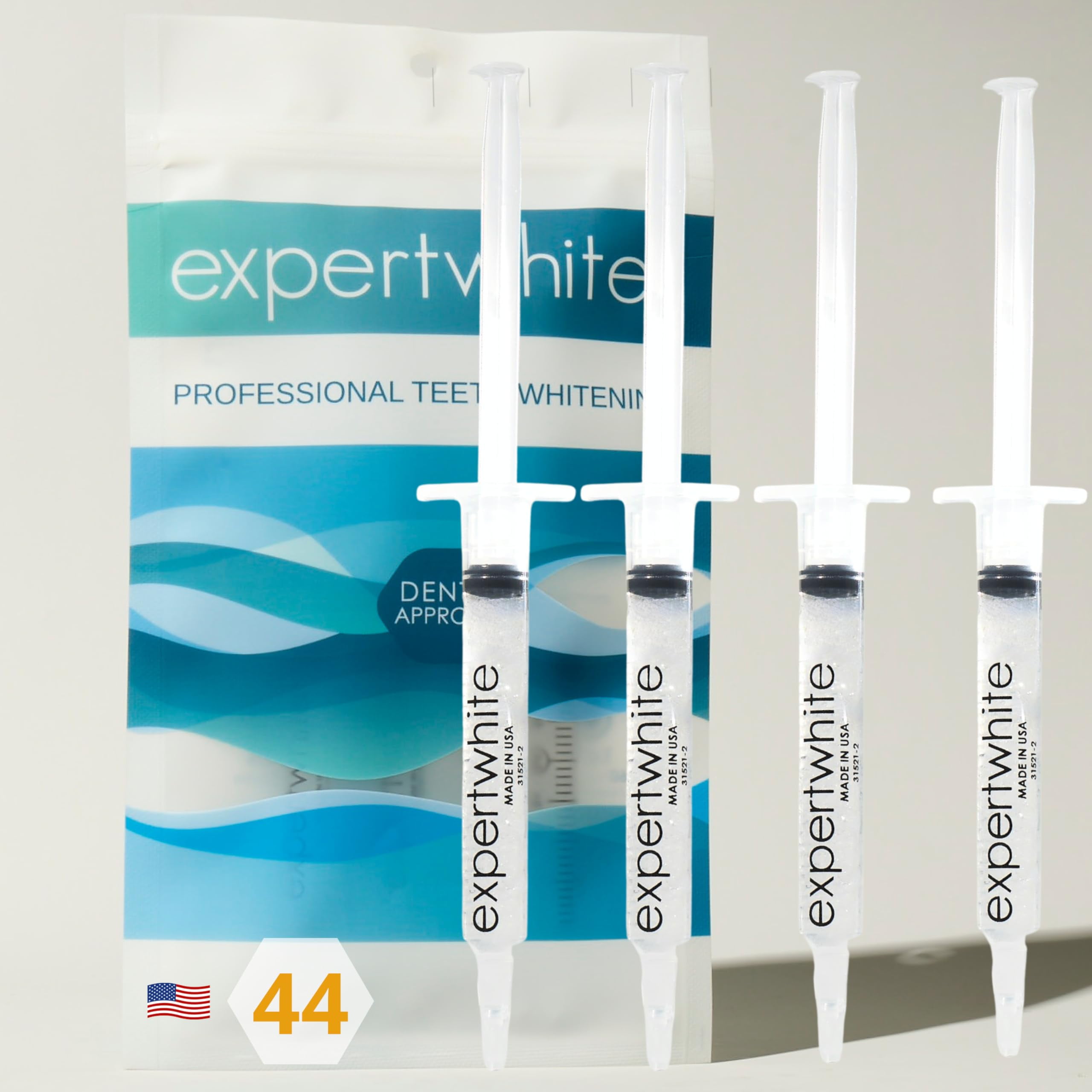 Expertwhite 44 Teeth Whitening NG01 Gel Refills for Custom Dental Trays