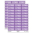 thumbnail image 1 of Expired Bold Border Top Bottom Sticker Set - Purple - Gloss Finish - 1.75" Medium, 1 of 7
