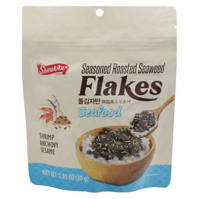 Expired on 3/16/2022/ Shirakiku Seasoned Roasted Seaweed Flakes Seafood