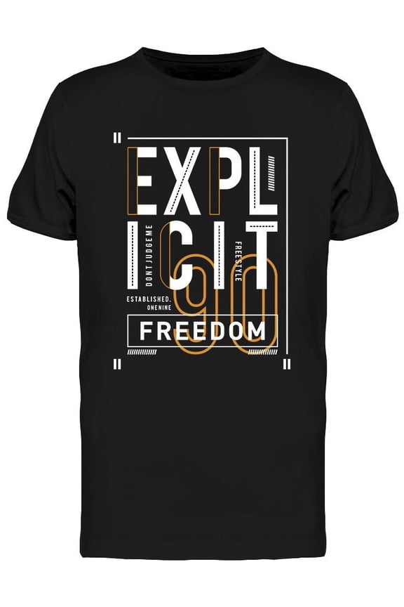 Explicit Dont Judge Me T-Shirt Men -Image by Shutterstock, Male 3X-Large