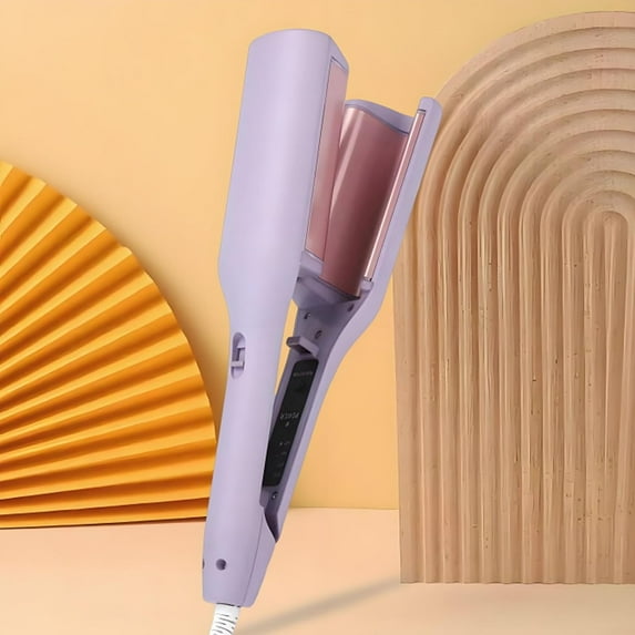 Explicitu Hair Styling Tool with Negative Ionic Technology, Homessencials 3D Curling Iron for Quickly Creating Smooth Waves, 4 Gears Crimping Double-Sided Heating Lasting in 24 Hrs for Women