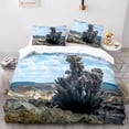 thumbnail image 1 of Explode Duvet Cover Orange Shaped Pattern Disaster Theme King Size for Kid Boy Girl Adults for Bedroom ration, 1 of 5