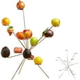 thumbnail image 1 of Exploded Fruit Bowl: Exploding Fruit Bowl Stand, Fireworks On the Dinner Table, Stainless Steel Aesthetic 360° Display Rack, Creative Centerpiece For Home Kitchen Counter & Dining Table Decor(Silver), 1 of 7