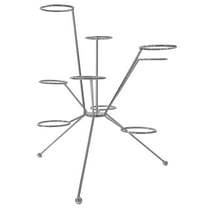 Exploded Fruit Bowl, Fireworks on the Dinner Table, Floating Metal Decorative Elements, 360° Ventilation Placement, 12 Fruit Placement Slots, Suitable for Restaurant and Kitchen Decor Silver