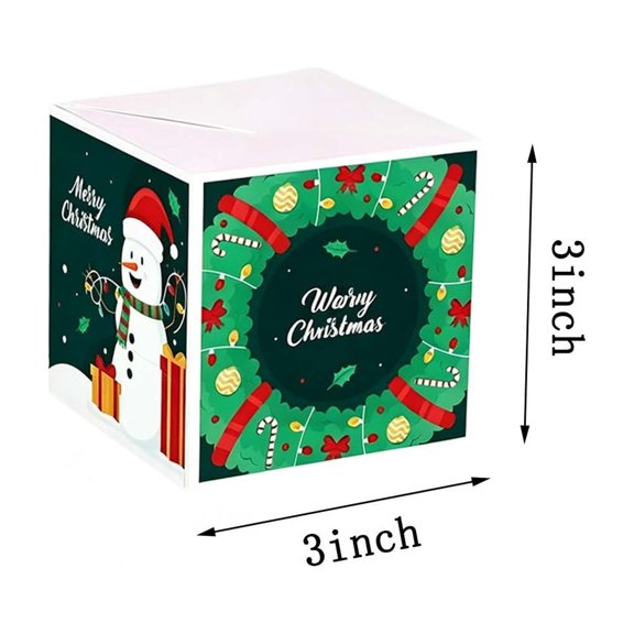 Exploding Christmas Surprise Greeting Card 3D -Up Festive Message Card for Birthday Holiday Gift Giving(Color)