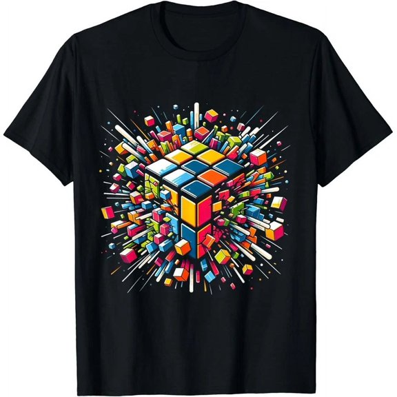 Exploding Cube Speed Cubing Puzzle Master Gift T-Shirt Unisex S-5XL Hot Trending Shirt, Vintage Birthday Gift