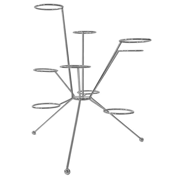 Exploding Fruit Bowl - Fireworks on the Dinner Table, 2 in 1 Draining Preservation Basket, Modern Metal Floating Stand for Kitchen Counter Silver