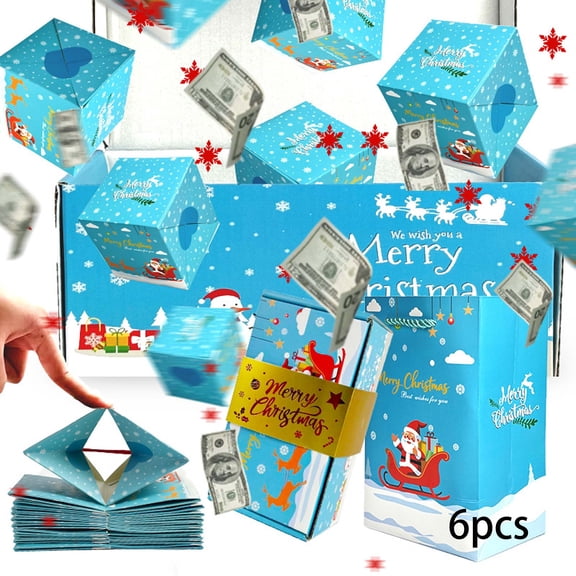 Exploding Gift Box, Christmas Surprise Pop-Up Bouncing Exploding Folding Gift Box Set for Holiday Birthday Party Surprise Gift