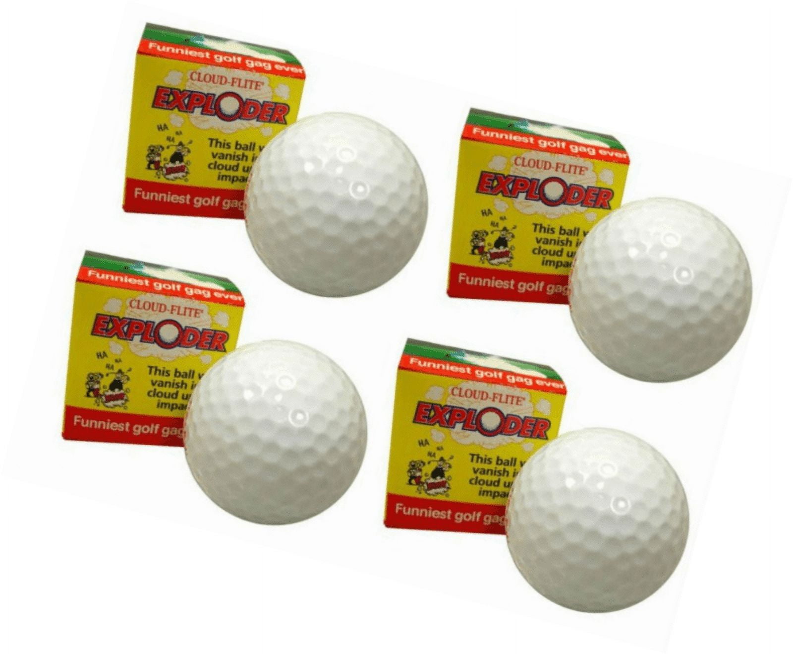 Exploding Golf Ball Four Pack by CloudFlite