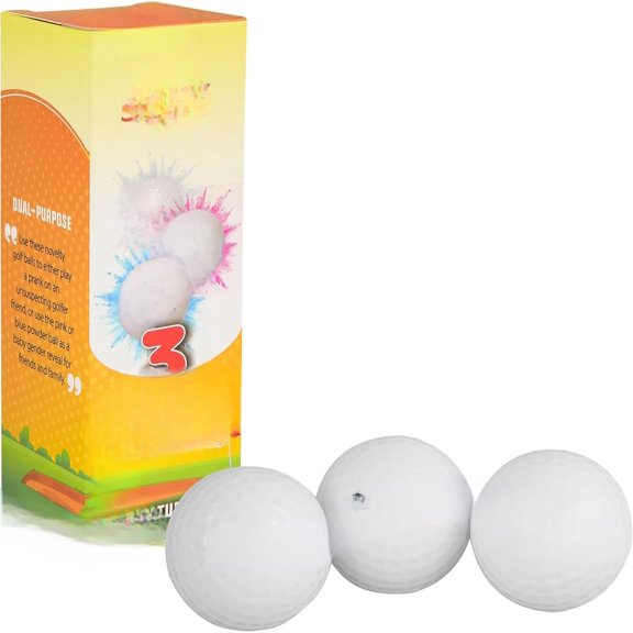 Exploding Golf Balls - 3 Pack Prank & Gender Reveal