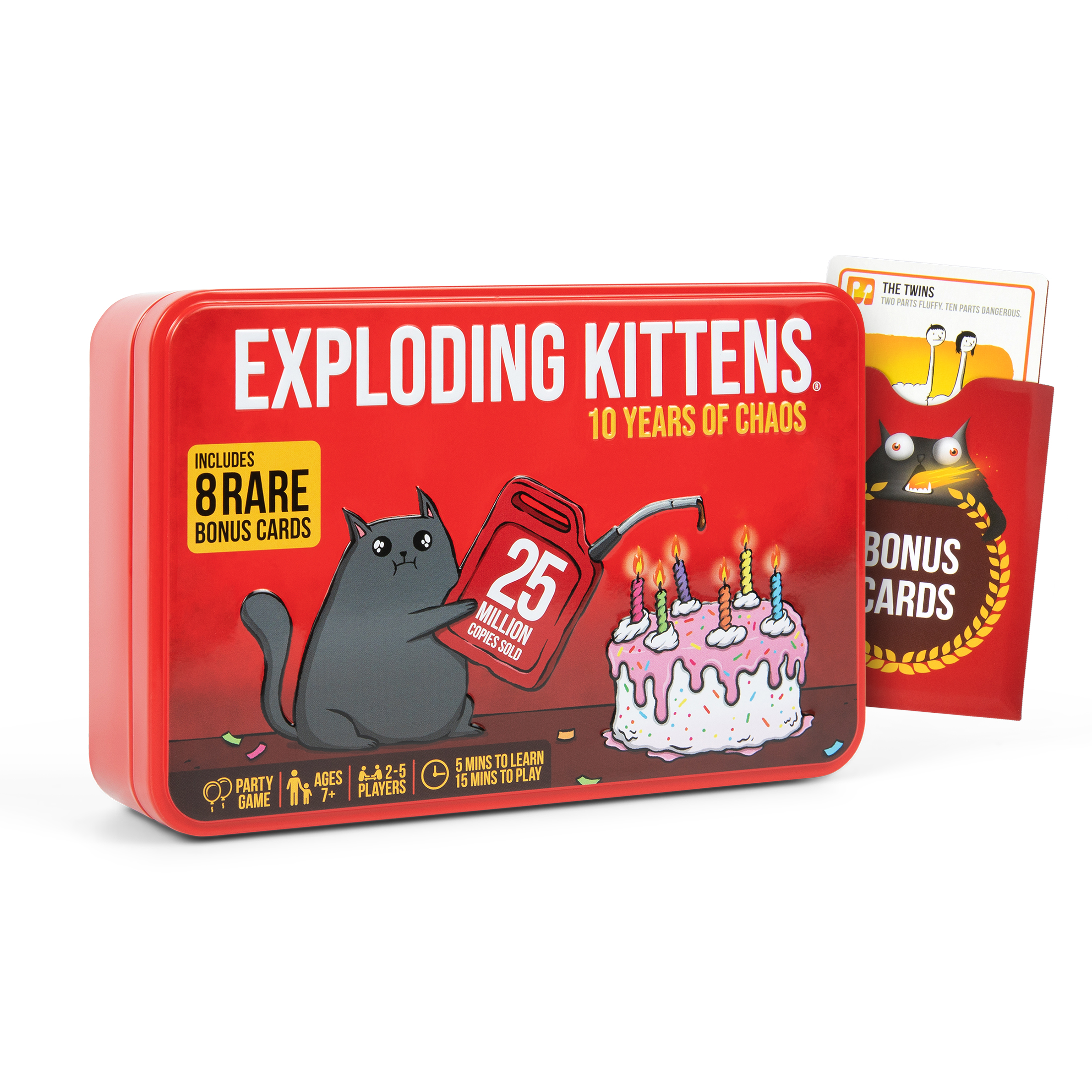 Exploding Kittens - Danger Danger: Gioco Di Carte A Squadre In 10 Minuti, Per 2-8 Giocatori, Età 7+, Strategia E Rapidità