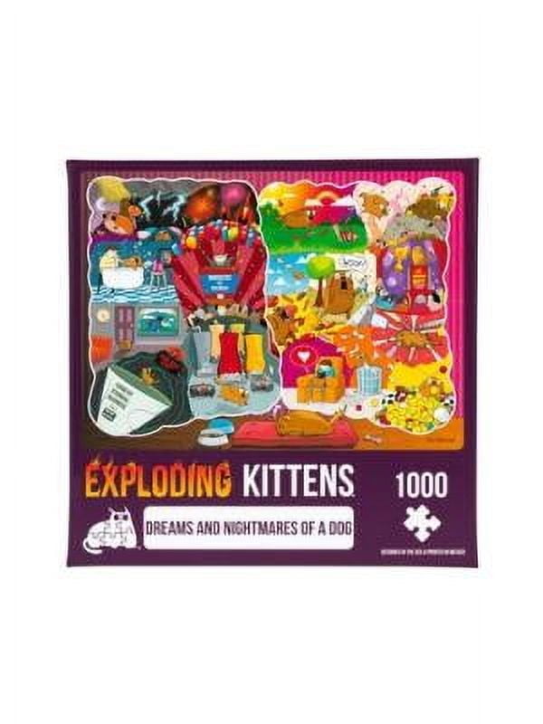 Exploding Kittens 1000 Teile Puzzle - Träume & Albträume Eines Hundes