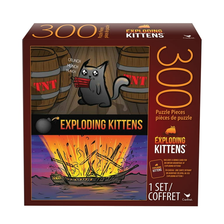 Exploding Kittens 300-Piece Jigsaw Puzzle - Walmart.com