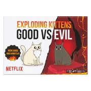 Exploding Kittens Good vs. Evil Card Game, 15 minutes, Ages 7 and up, 2-5 Players
