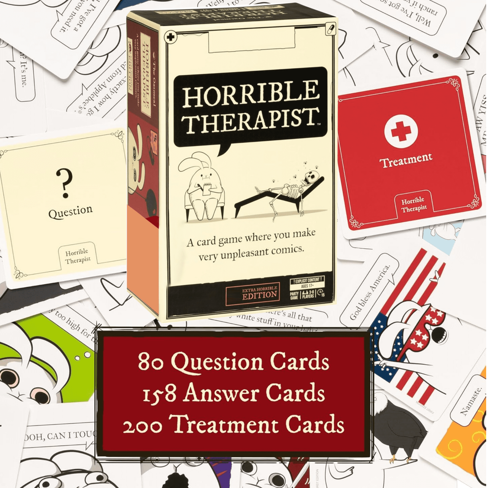 Exploding Kittens Horrible Therapist: Extra Horrible Edition - A Card ...