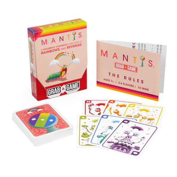 Exploding Kittens Mantis Grab & Game, 2-4 Players, Ages 7+ Pocket Version