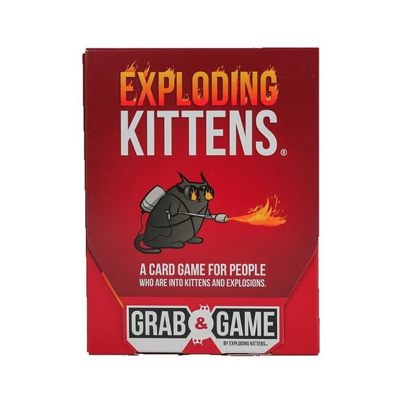 Exploding Kittens: Original Edition Grab & Game - A Compact Travel-Sized Card Game