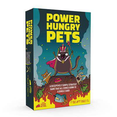 Exploding Kittens Power Hungry Pets Board Game