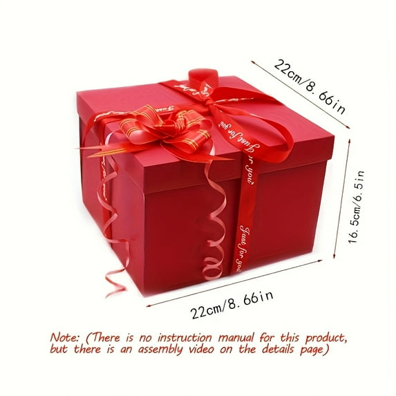 Exploding Photo Album Gift Box, DIY Multi-Layer Surprise Memory Box for ...