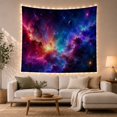 thumbnail image 1 of Exploding Star in a Swirling Nebula with Dark Planet, Dramatic Fantasy for Space Lovers, Astronomical Wall Art, Housewarming Gift, Tapestry Wall Hanging for Bedroom and Studio, 1 of 7