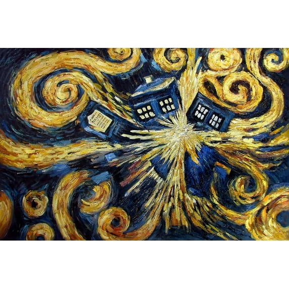 Exploding Tardis - CANVAS OR PRINT WALL ART