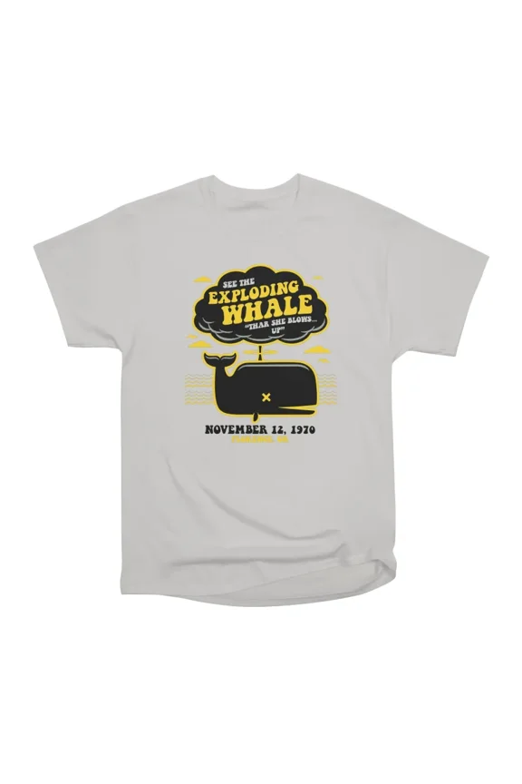 Exploding Whale T-Shirt Tee Gift For Him Merch For Her Apparel For Friend