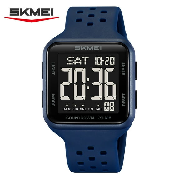 Explojoy Casual Digital Watch for Men – Simple Design, Dual Time, LED Display